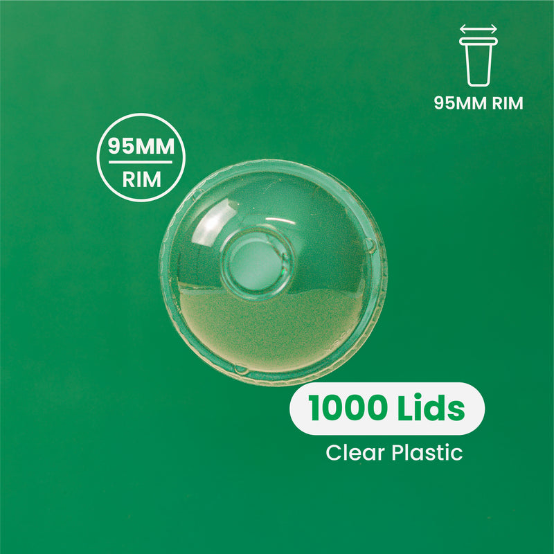 24-oz-plastic-cups_2x_1e0e7120-0379-4abb-bbcd-32a44fed16d3.jpg 95mm | Dome Clear PETE Plastic Lid | 1000 pcs - Image 1