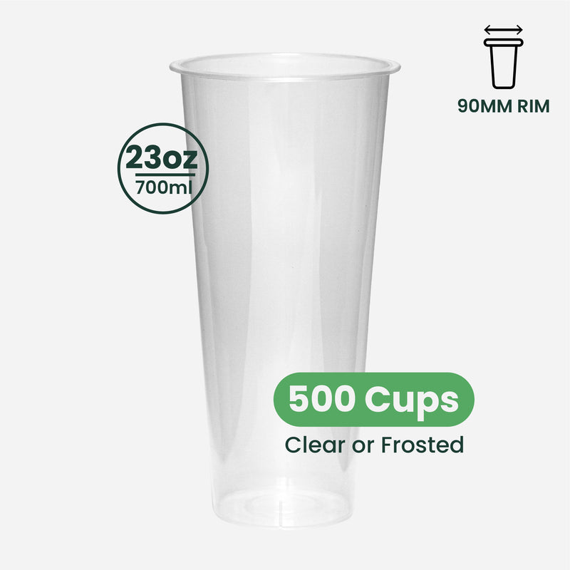 24-oz-plastic-cups_2x_4e5c441a-7e4c-482e-affb-59b64614466f.jpg 24oz | A Shape | Crystal Plastic Cup Hard | 90mm | 700ml | 500 pcs - Image 1