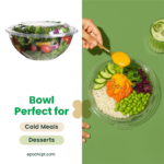 24oz Disposable Salad Bowls with Dome Lids / Clear - Image 6