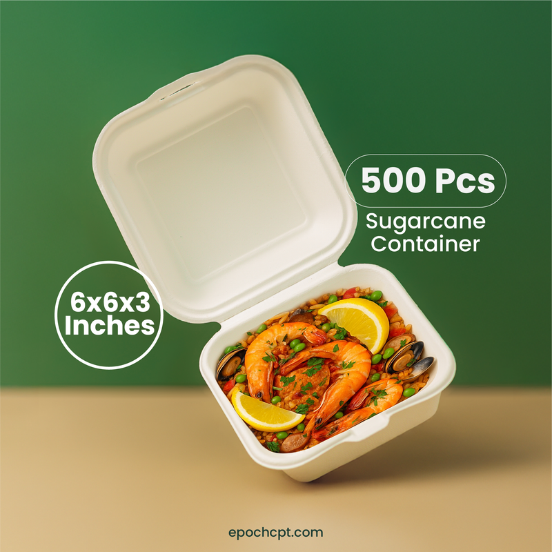 32oz-sugarcane-bowl-with-lid-clear_2x_3a307512-a483-478f-ab92-132ec2b87a4a.png 6x6x3 Sugarcane Takeout Containers – 1 Compartment - Image 1