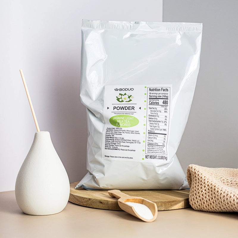 Jasmine-light-milk-tea-powder_copy.jpg Jasmine Light Milk Tea Powder | 2.2 LB - Image 1