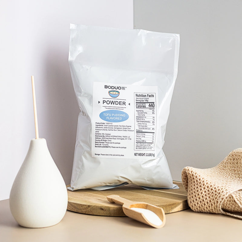 Tofu-powder-2_copy.jpg Tofu Pudding Powder | Dessert Powder Mix | 2.2 LB - Image 1