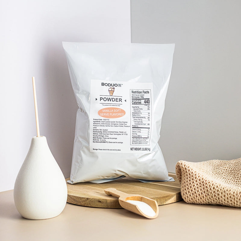 Vanilla-soft-powder-1copy_fe6b9fb4-becf-413a-ab2c-e8d78a9c061c.jpg Vanilla Soft Serve Powder | Ice Cream Mix Powder for Soft Serve Machines | 2.2 LB - Image 1