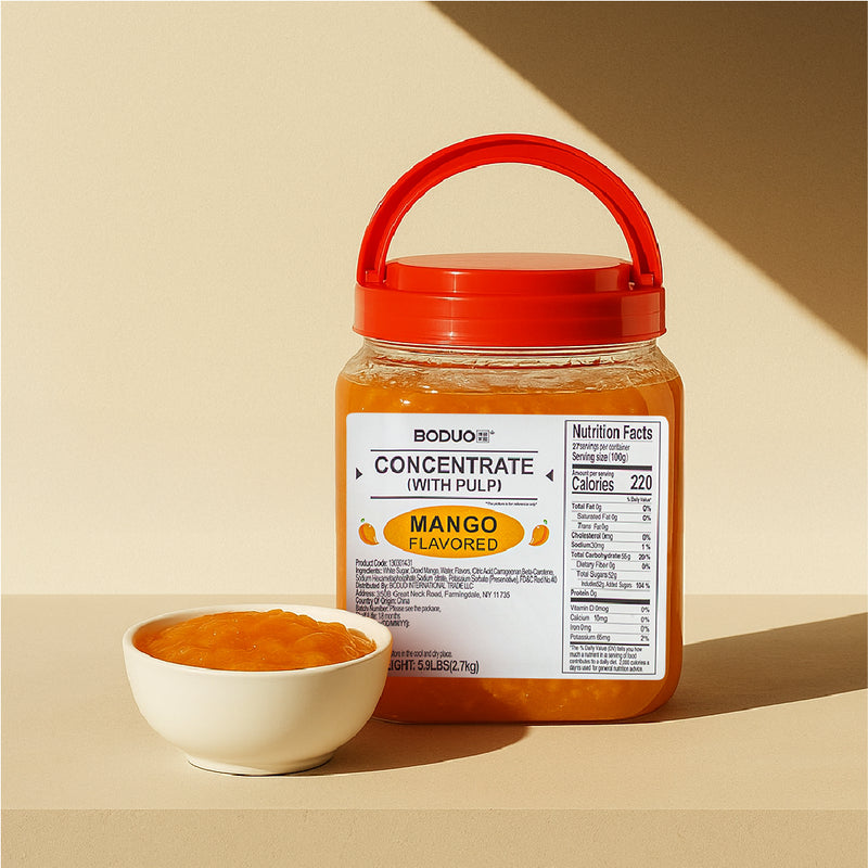 bubble-tea-supply.jpg Mango Fruit Jam | Smoothie Paste | 5.9 LB - Image 1