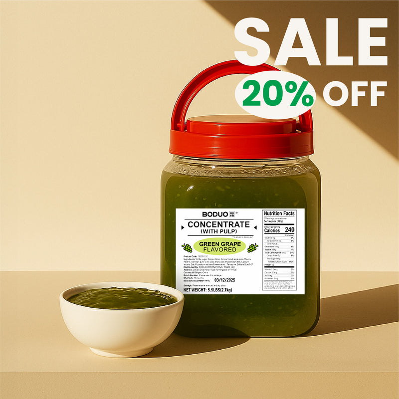 bubble-tea-supply_2x_9d2e97e3-0477-43fc-b95b-351a169b304f.jpg Green Grape Fruit Jam | Smoothie Paste | 5.9 LB - Image 1