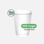 12oz | Double Wall Paper Coffee Cup | 90mm | 500 pcs