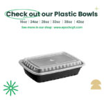 NB42 | 42oz PP Black Noodle Bowl | Takeout Food Bowl | 150 Sets - Image 6