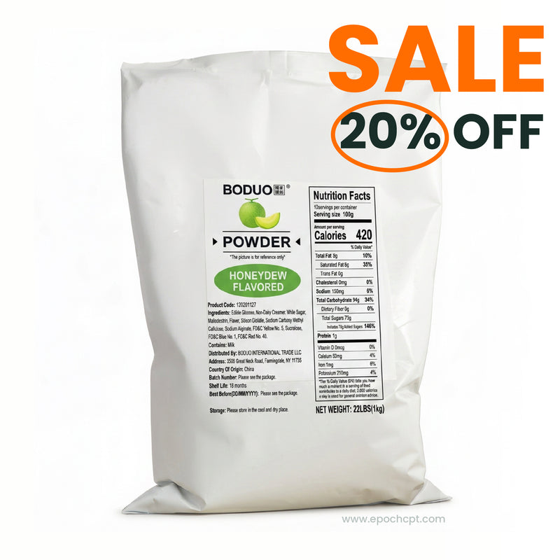 honeydew-bubble-tea-supply2_2x_1b66628c-073e-4a2c-8cd3-88aa55d20f5d.jpg Honeydew Milk Tea Powder | 2.2 LB - Image 1