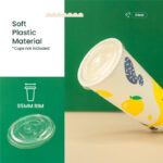 95mm | Clear Flat Lid | 1000 pcs - Image 5