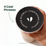 Cup Sealing Film roll for Bubble Tea | Cool Phrases | Paper Sealer Film Roll for Boba Cups | 2000 pcs - Image 2