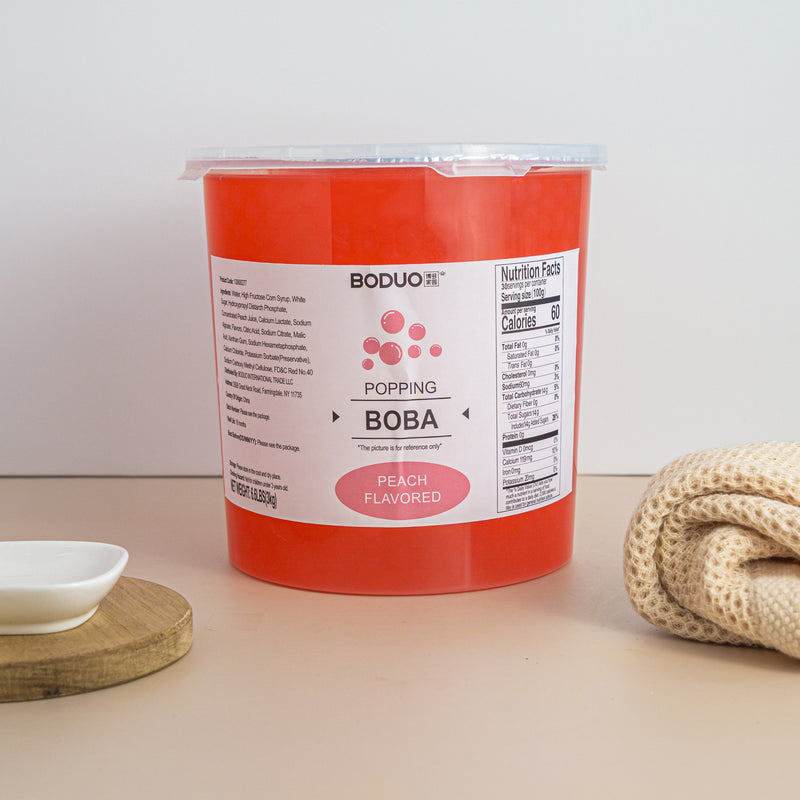 popping-peach.jpg Peach Popping Boba | 6.6 LB - Image 1