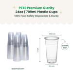 24oz | 98mm | PETE Ultra Clear Cup | 1000 pcs - Image 4