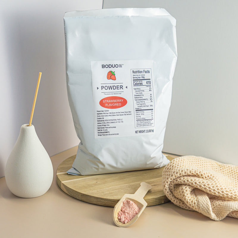 strawberry-powdercopy.jpg Strawberry Milk Tea Powder | 2.2 LB - Image 1