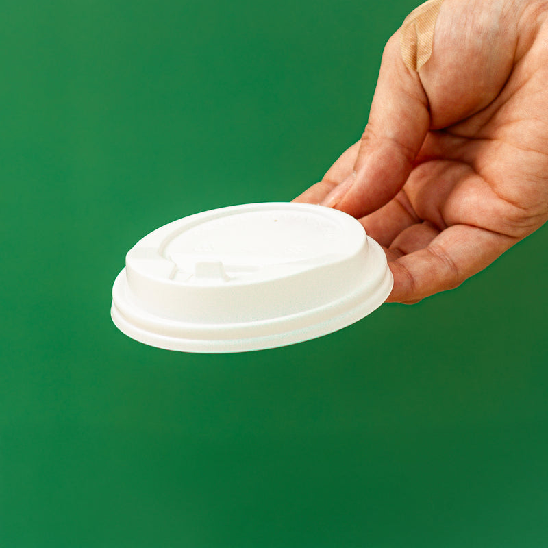 white-lid-for-hot-cups.jpg Plastic Sipper Lid for Coffee Cup | 90mm | 1000 pcs - Image 1